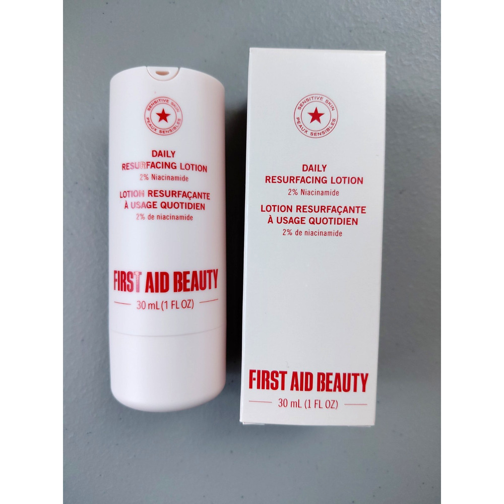 First Aid Beauty Daily Resurfacing Lotion NEW 2% Niacinamide Full Size 1 fl oz